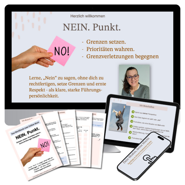 Grenzen setzen, Nein sagen Onlinekurs für weibliche Führungskräfte und Frauen in Führung
